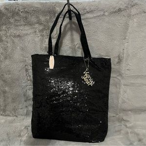 Victoria's Secret Black Sequence Tote